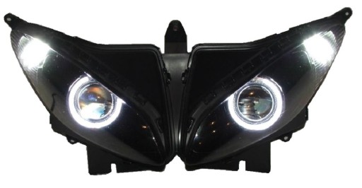 Фара Yamaha Fz8 fazer перетворена в Bi Led