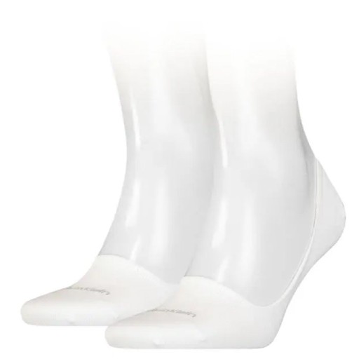 Ponožky Členkové Ponožky 2 páry Calvin Klein Footie White