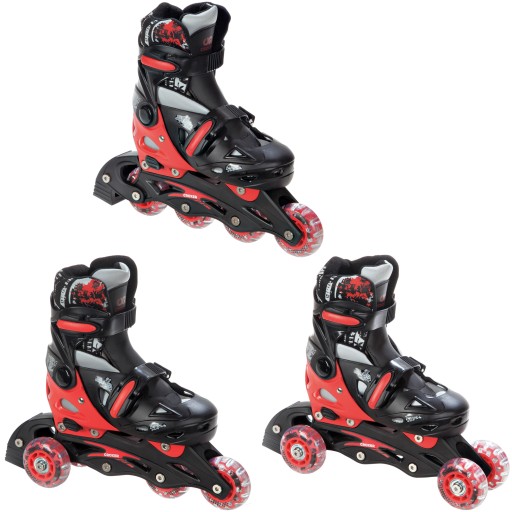Роликові ковзани Raven Singer Black, Red, Multicolor р. 37-40