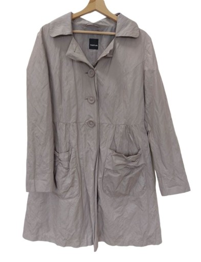 Taifun sivý ľahký kabát na gombíky použitý 44