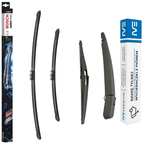 ME-000004 3397118951 - КОМПЛЕКТ СКЛООЧИСНИКІВ ПЕРЕДНІЙ + ЗАДНІЙ FORD C-MAX 2007-