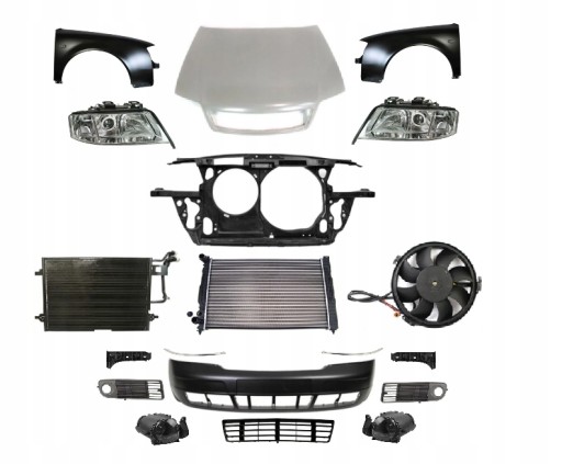 A6C5KPLPR - AUDI A6 C5 4B 1997-2001 В КОМПЛЕКТЕ РЕМЕНЬ ПЕРЕДНЕГО КАПОТА