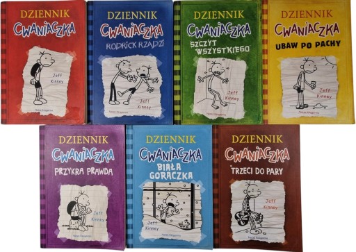 Zdjęcie egzemplarza: Dziennik Cwaniaczka Tomy 1-7 / Jeff Kinney lit. młodzieżowa