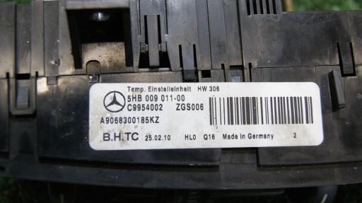 Pannello controllo BOCCHETTE MERCEDES SPRINTER 906 5HB009011-00 A9068300185KZ