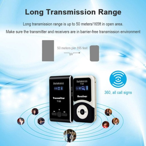 Sistema Guida Turistica Retekess T130-T131 - 99 Canali Wireless, Ricaricabile, Per Gruppi E Visite - Foto 9