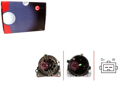 PRO/CAL10209AS - Генератор 12v 90a в каско + помічник при зіткненні №34