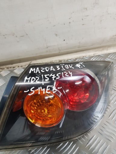 light right rear part W fender MAZDA 3 and BK 04r. EU
