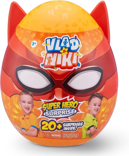 ZURU Vlad & Niki Vajíčko Prekvapenie Červené Superhero Surprise Egg Red I