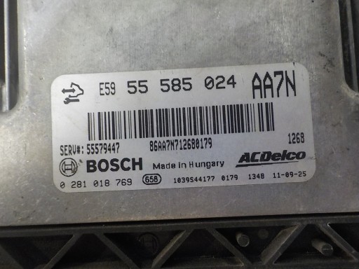 OPEL INSIGNIA computer Centralina 55585024 0281018769 AA7N