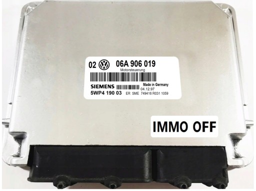 5WP419003, - Эбу компьютера vw 1.6 06a906019 5wp419003 immo выключен
