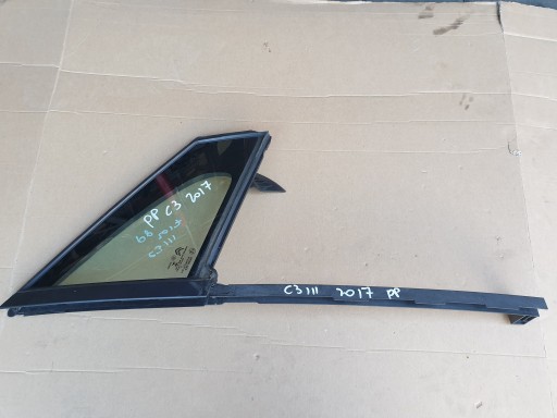 window DO door right TROJKAT CITROEN C3 III 2016- 9813154780