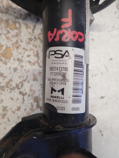shock absorber swing mcpherson left front CORSA F 208 II 2019- 9837413780