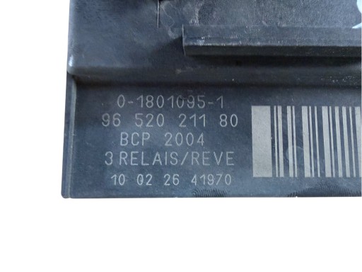 řídící jednotka ventylátora CITROEN C5 III X7 9652021180