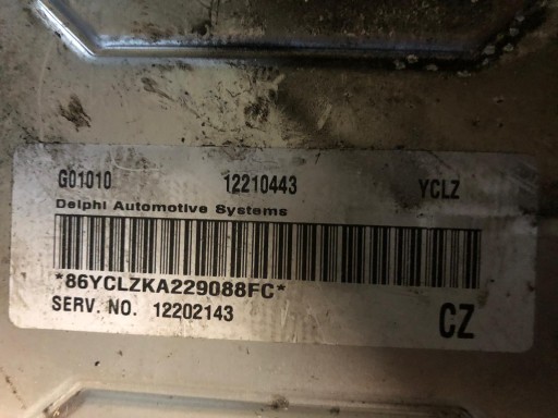 Opel vectra c signum контролер комп'ютера 2.2 16v 12202143 cz z22se