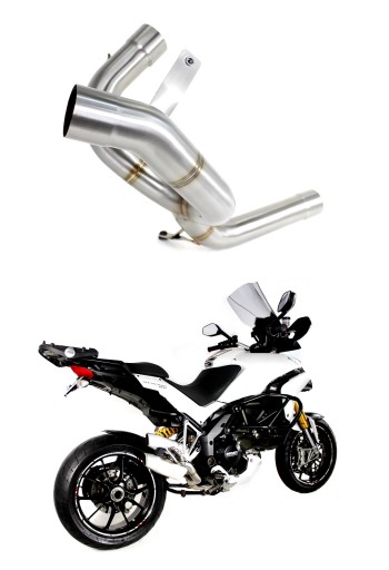 DU014D - MTS MULTISTRADA 1200 2010-2014 Mid pipe DOMINATOR