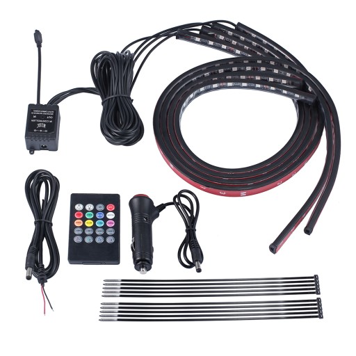 НЕОНОВОЕ СВЕТОДИОДНОЕ ДИСТАНЦИОННОЕ УПРАВЛЕНИЕ ОСВЕЩЕНИЕМ ШАССИ АВТОМОБИЛЯ