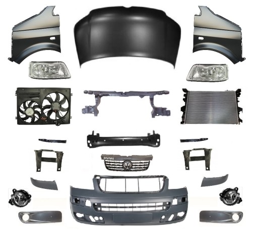 7H0805598 - VW T5 MULTIVAN 03-09 ФОНАРЬ РЕМНЯ ПЕРЕДНЕГО БАМПЕРА КАПОТА