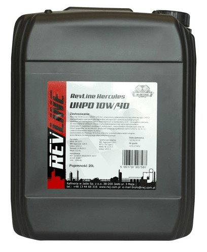 REVLINE HERCULES UHPD 10W40 20л MB 228,5 228,3