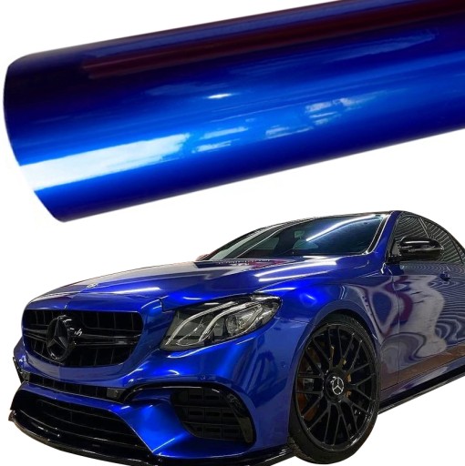 Автомобильная фольга синий металлик Алмаз 152x3m