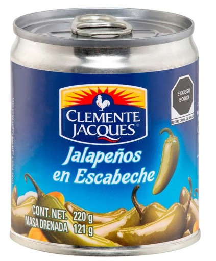 Clemente Jacques Papryczki Jalapeno Całe Świeże Meksyk 220g