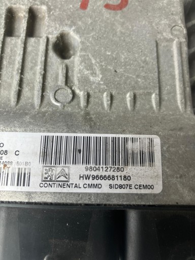 Computer DES MOTORS 1.6 EHDI PEUGEOT CITROEN 9804127280
