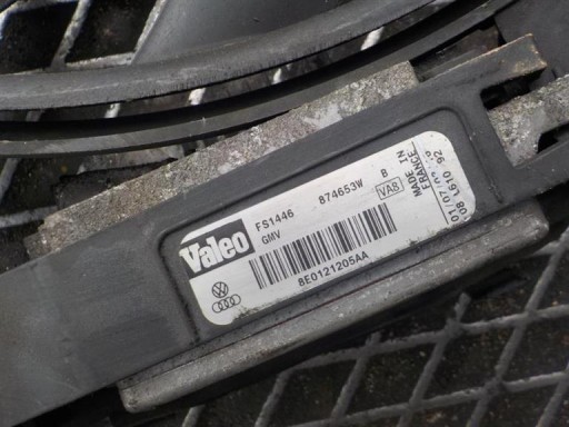 AUDI A4 B6 Ventilateur Module Radiateur 8E0121205AA