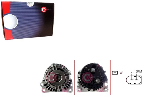 CASCAL10268AS(iMOTO) - Генератор casco 074903025m 38903018 ai90004 cgb1 + комплект водителя №37