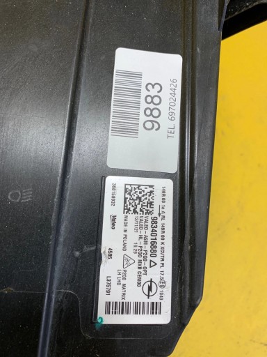 Feux phare Gauche OPEL MOKKA B II FULL LED