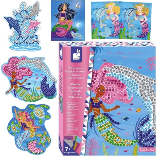 Набір мозаїки Русалки і дельфіни Janod 7+