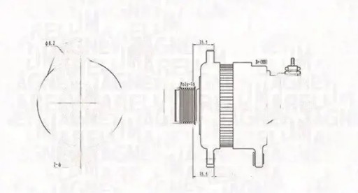 Генератор 063731900010 magneti marelli opel astra
