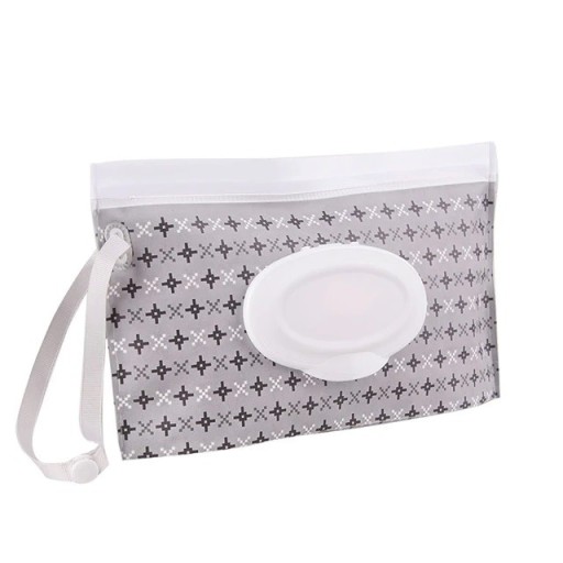 Багаторазова упаковка для вологих серветок MilaBaby #C308E, сіра