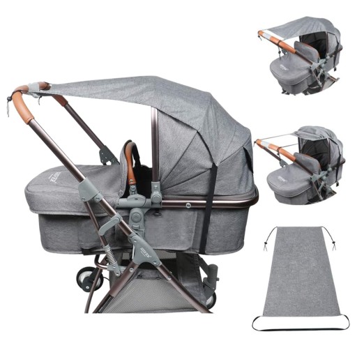 Парасолька до коляски Abavi, 67 см, сірий