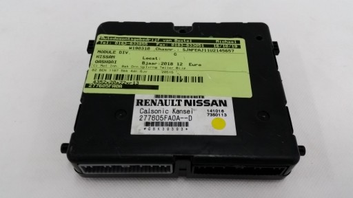 МОДУЛЬ КОНДИЦИОНЕРА NISSAN QASHQAI 18R 277605FA0A
