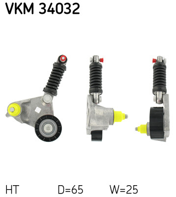 ВКМ 34032 Ролик натяжителя поликлинового ремня