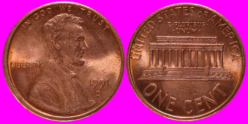1 Cent USA 1991 D Denver U 99