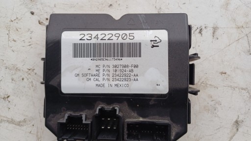 Модуль керування заслінками opel insignia a lift 23422905