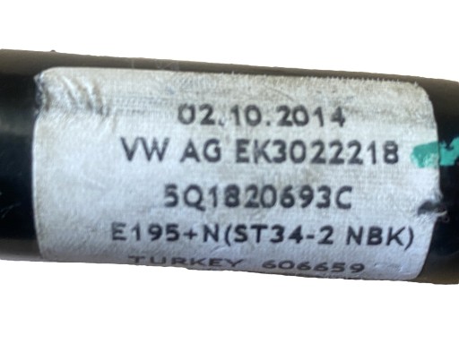 AUDI VW Schlauch Rohr rohr Schlauch WODNY 5Q1820693C