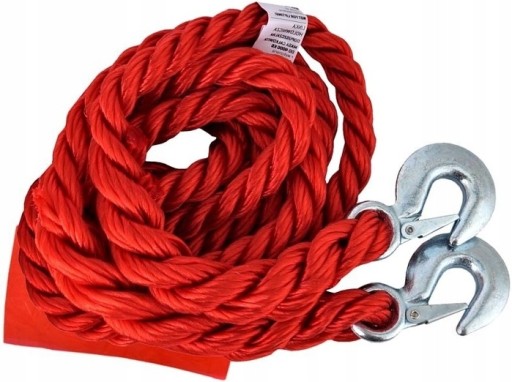 ТРОС ПЛАНИРОВАННЫЙ С КРЮЧКАМИ 4М 4000КГ