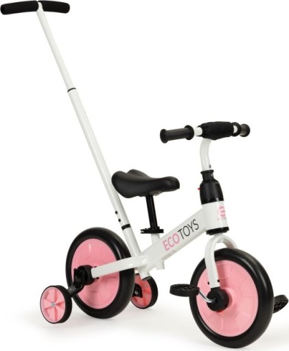 Велосипед Ecotoys ВЕЛОСИПЕД БАЛАНС З ПЕДАЛЯМИ 3-в-1 БОКОВІ КОЛЕСА 12\