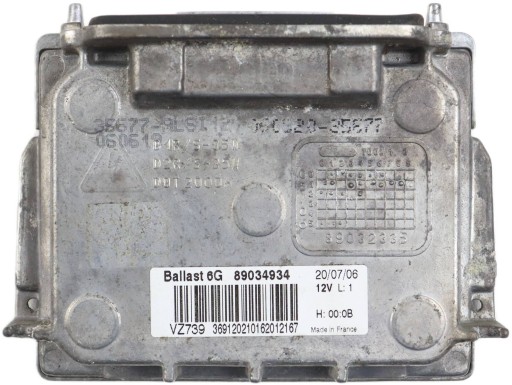 OPEL VECTRA C SIGNUM AUDI VW RENAULT BMW control unit XENON 89034934