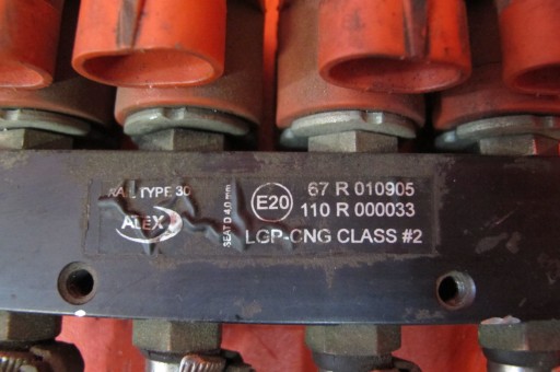 injection ramp injectors gas LPG ALEX 67R-010905