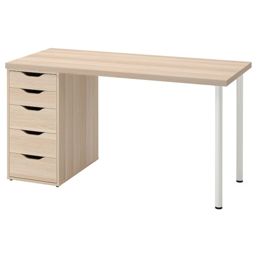 Письмовий стіл Ikea LAGKAPTEN ALEX 140 x 60 x 73 см дуб натуральний