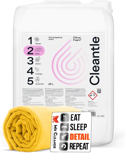 CLEANTLE CITRUS FOAM ЩЕЛОЧНАЯ АКТИВНАЯ ПЕНА ДЛЯ МОЙКИ АВТОМОБИЛЯ 25л