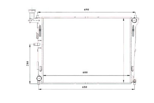 53845/NRF - Радіатор nrf kia cee'd 1.4/1.6 06