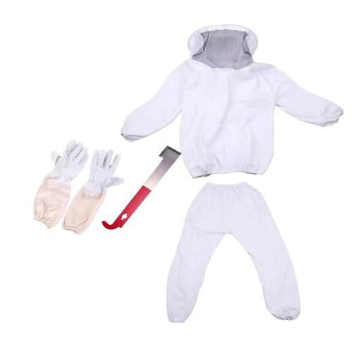 Kompletný včelársky oblek Anti Bee Beekeeping White 60cm