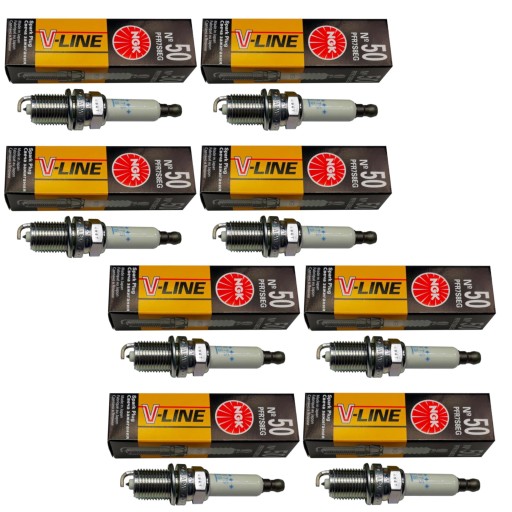 V-LINE/50 - 8 свечей зажигания ngk v-line 50 pfr7s8eg audi skoda vw