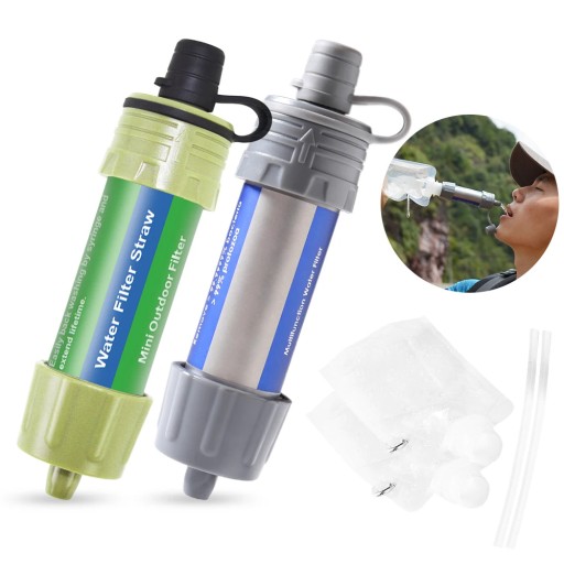 2 шт. Фільтр для води солом'яно-зелений і сірий