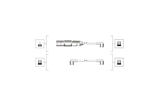 941319170071 - КОМПЛЕКТ КАБЕЛЕЙ ЗАЖИГАНИЯ MAGNETI MARELLI FORD GALAXY И SEAT