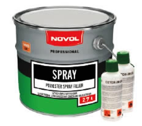 Спрей шпатлевка NOVOL 2,7 + Utwa