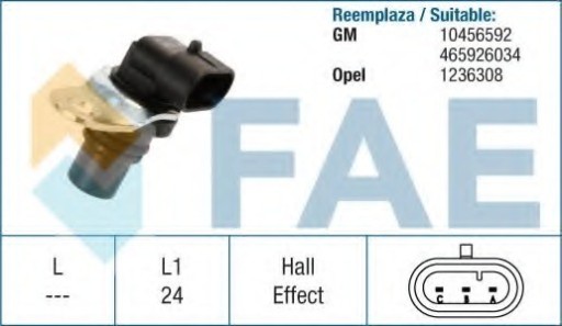 79192 - ДАТЧИК ОБОРТАННЯ КОЛЕНВАЛА. OPEL